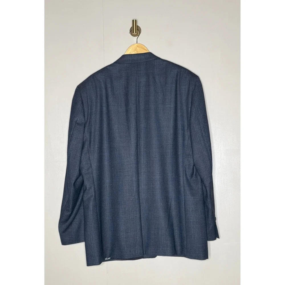 Lauren Ralph Lauren‎ Blue Windowpane Sport Coat Blazer 48R Classic